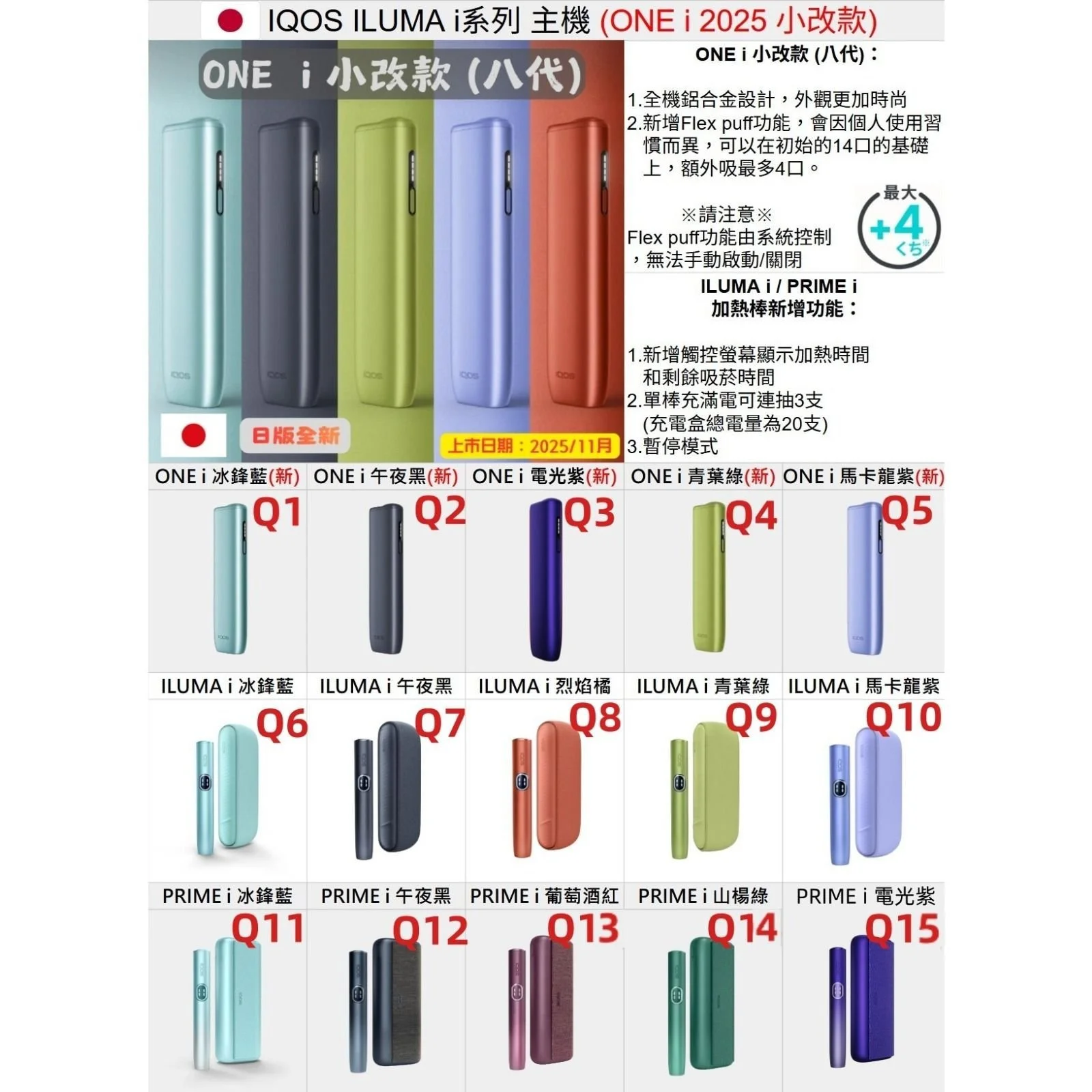 IQOS ILUMA I PRIME Aspen Green山楊綠主機